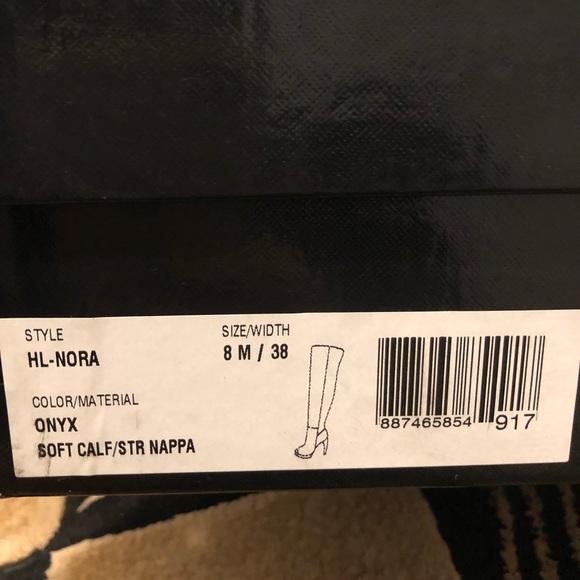 Herve Leger HL-NORA Over Knee Open Toe Boots - Picture 6 of 6